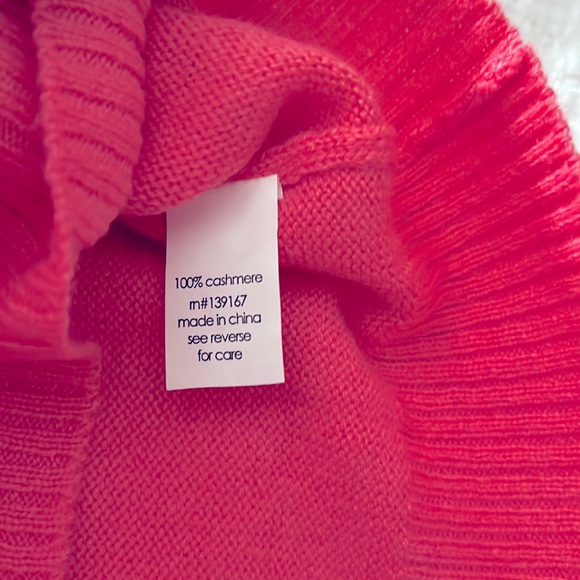 NWT 27 Miles Malibu Glenna 100% Cashmere Sweater in Peony - Picture 4 of 5